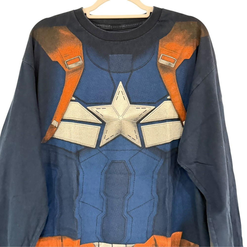 MARVEL Captain America Long Sleeve Shirt Unisex We Love Fine XXL FLAW Read - Picture 13 of 14